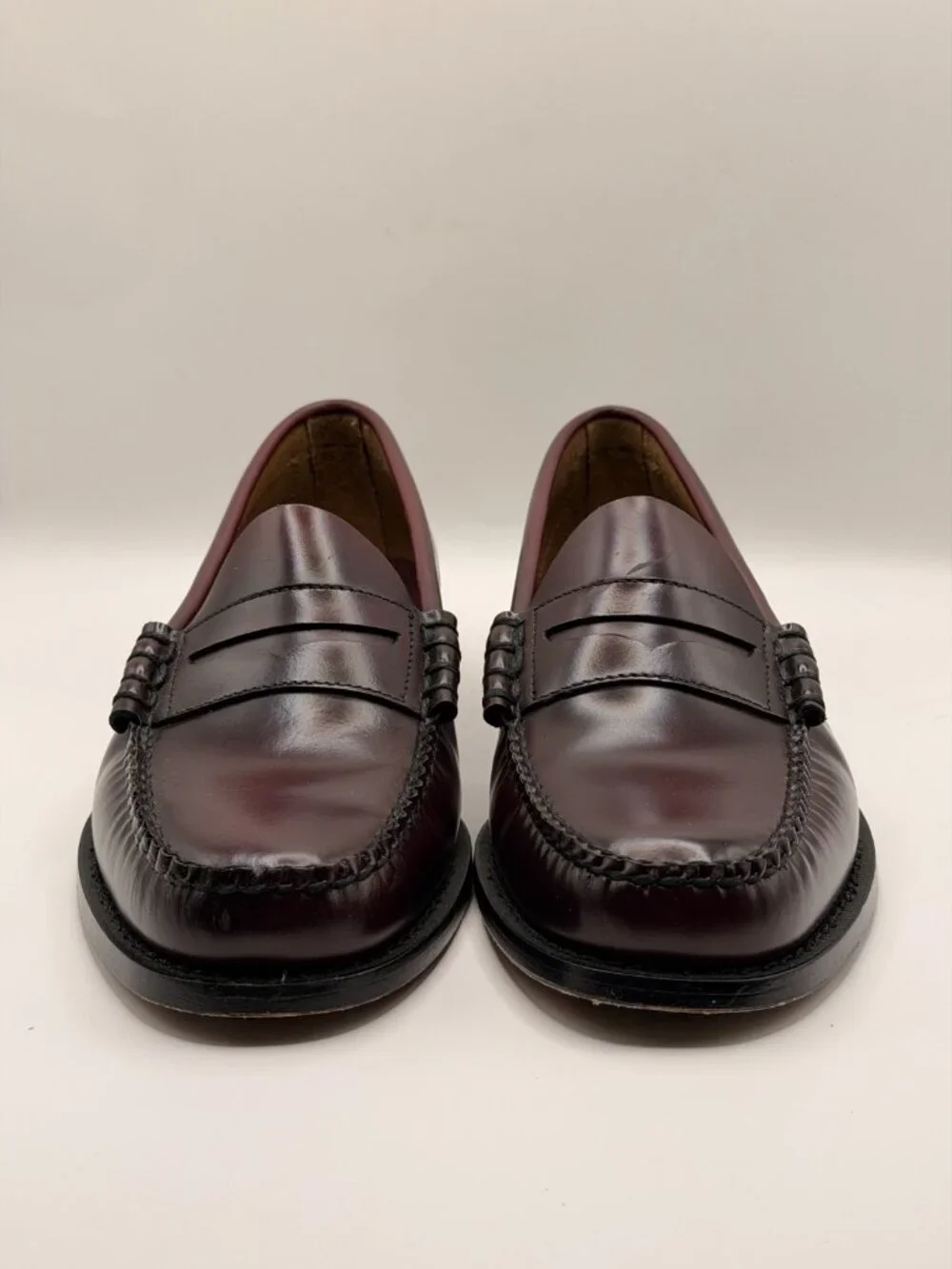 G.H.BASS Wine Penny Leather Loafer Mens Sz 10.5